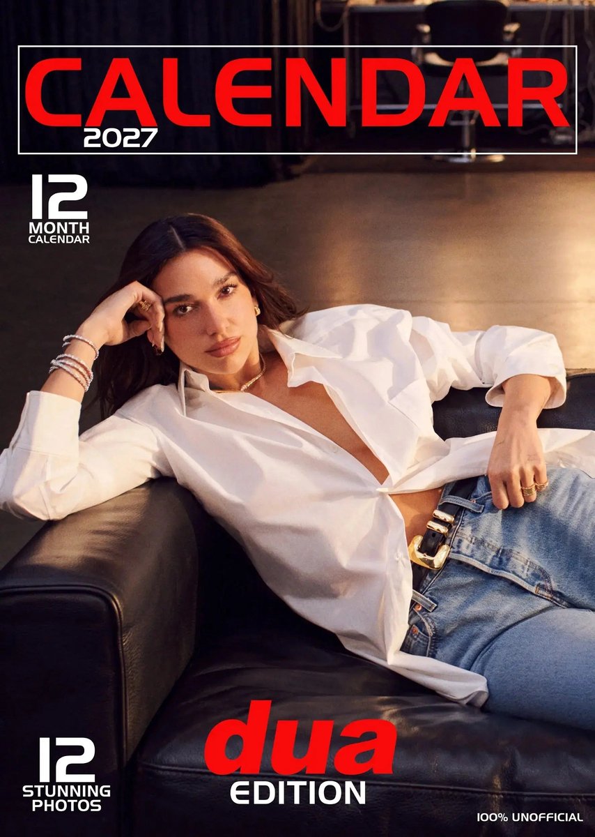 Dua Lipa A3 Kalender 2027