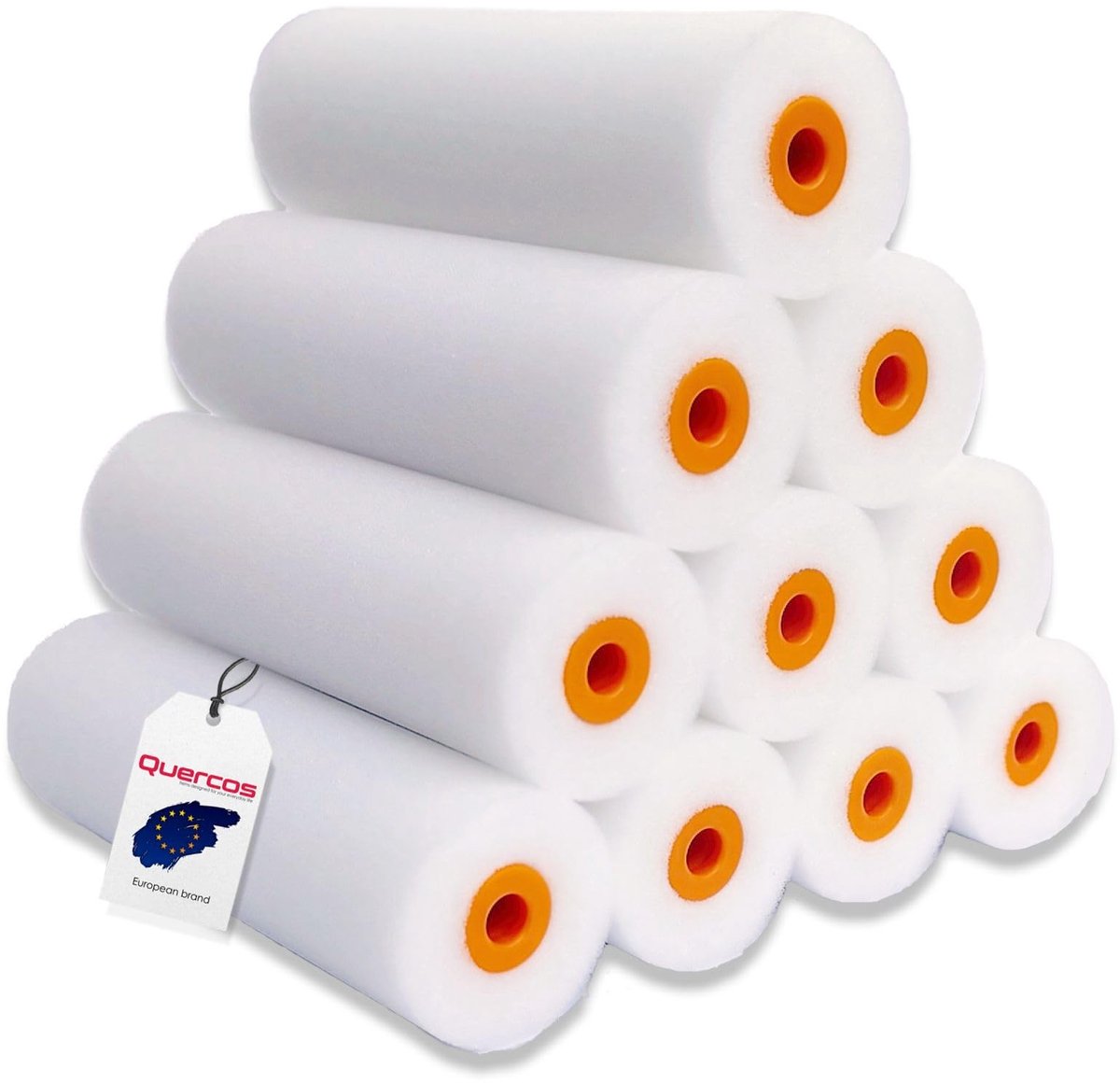 Elzusha - Verfroller 11 cm - Set van 10 voor watergedragen verf