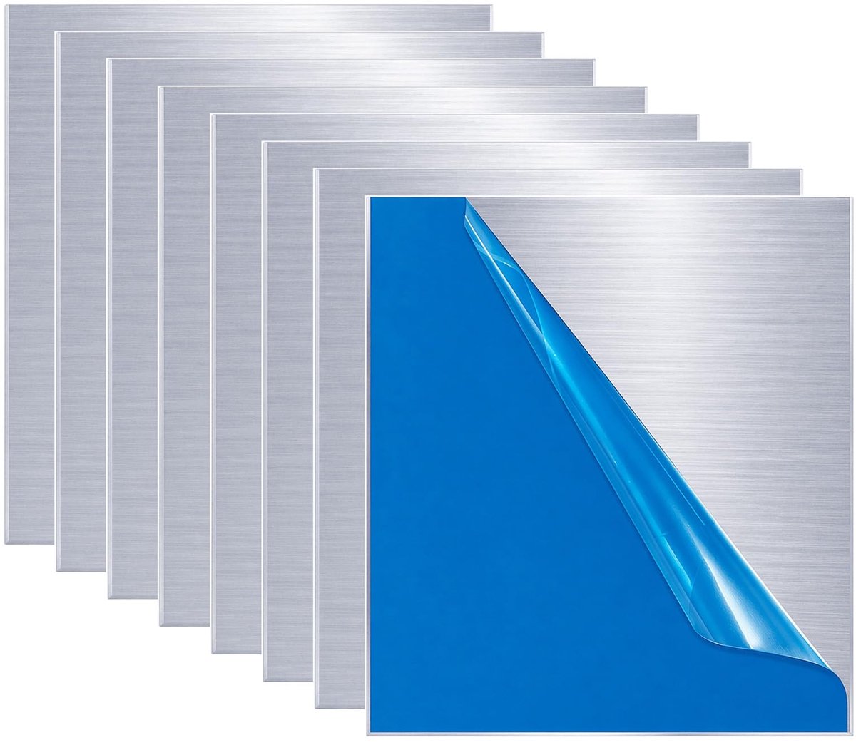Solidchoice - 8 Stuks Aluminium Platen met Beschermfolie