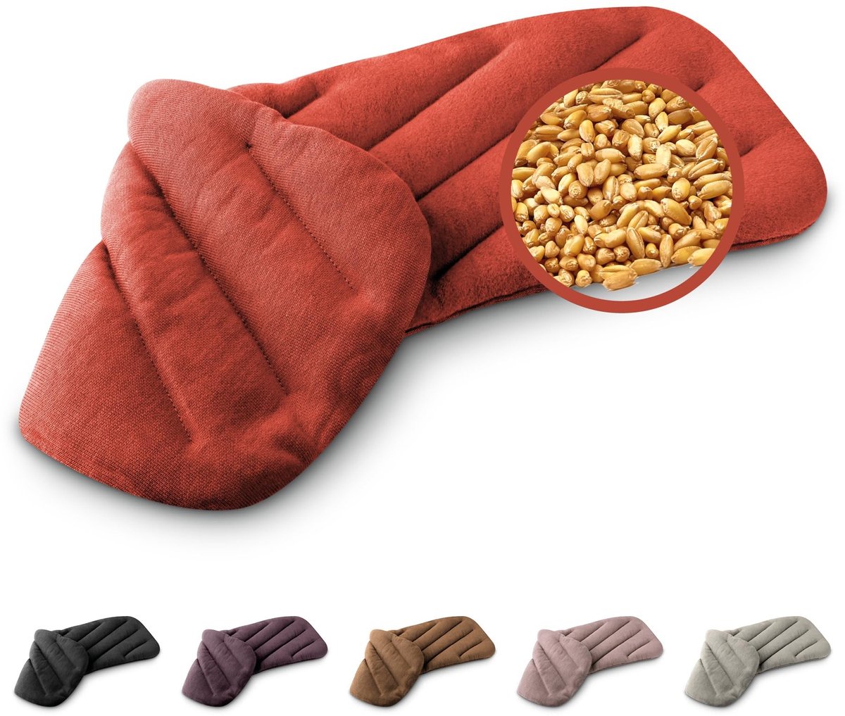 Solidchoice - Verwarmingskussen voor Magnetron 50 x 20 cm van 100% Katoen en Biologisch Tarwe