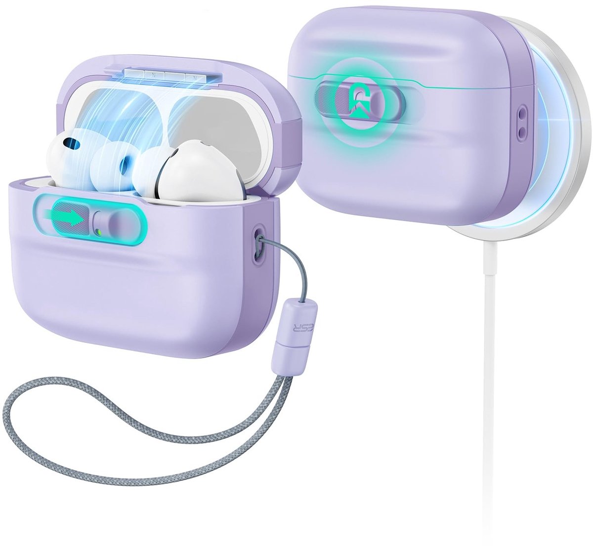 Solidchoice - Beschermhoes voor AirPods Pro 3 met MagSafe-compatibiliteit