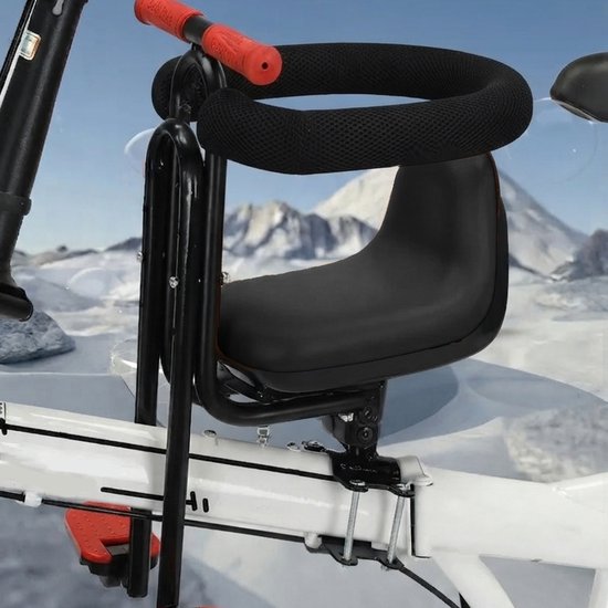 Voorzitje fiets - Kinderzitje fiets - TENZHVXI® - Met Voetsteun en Armleuning - Voor kinderen van 2 tot 4 jaar (tot ca. 25 kg) - Compatibel Met Alle MTB Met Rechte Buis — afbeelding 5