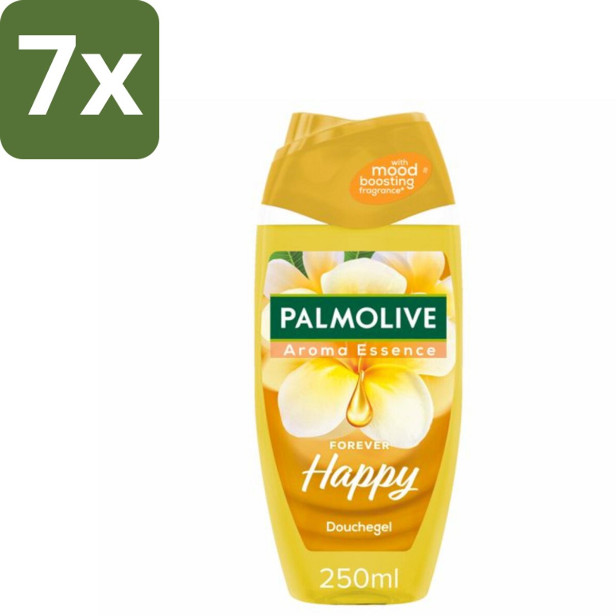 7 x Palmolive Douchegel Aroma Essence Forever Happy 250 ml - Douchegel - Frangipani - Neroli - Geur - Reiniging