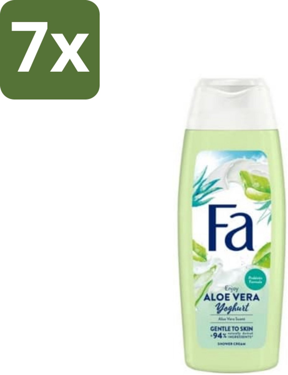 7 x Fa - Douchegel - Yoghurt & Aloe Vera - 250 ml - Douchegel Yoghurt Aloe Vera - Yoghurt Douchegel - Aloe Vera Douchegel - Verzorgende Douchegel - Hydraterende Douchegel