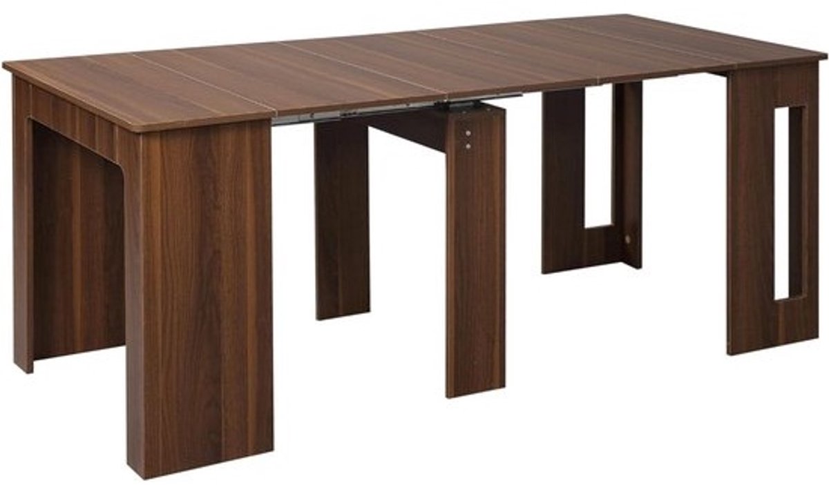 Uitschuifbare Eettafel - Vouwtafel Keukentafel - Ruimte Besparen - Verstelbaar Tot 180cm - 60-180 x 85 x 75 cm - Bruin