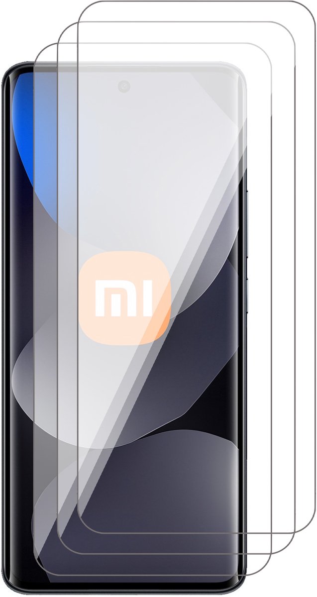 Screenprotector geschikt voor Xiaomi Redmi Note 15 Pro 5G – 3 Stuks – UltraClear Gehard Glas – Case Friendly – 9H Krasbestendig