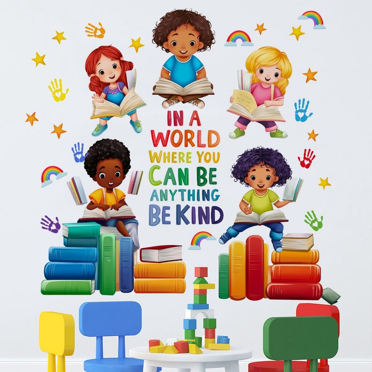 Elzusha - Inspirerende Wandstickers voor Kinderen met Positieve Citaten