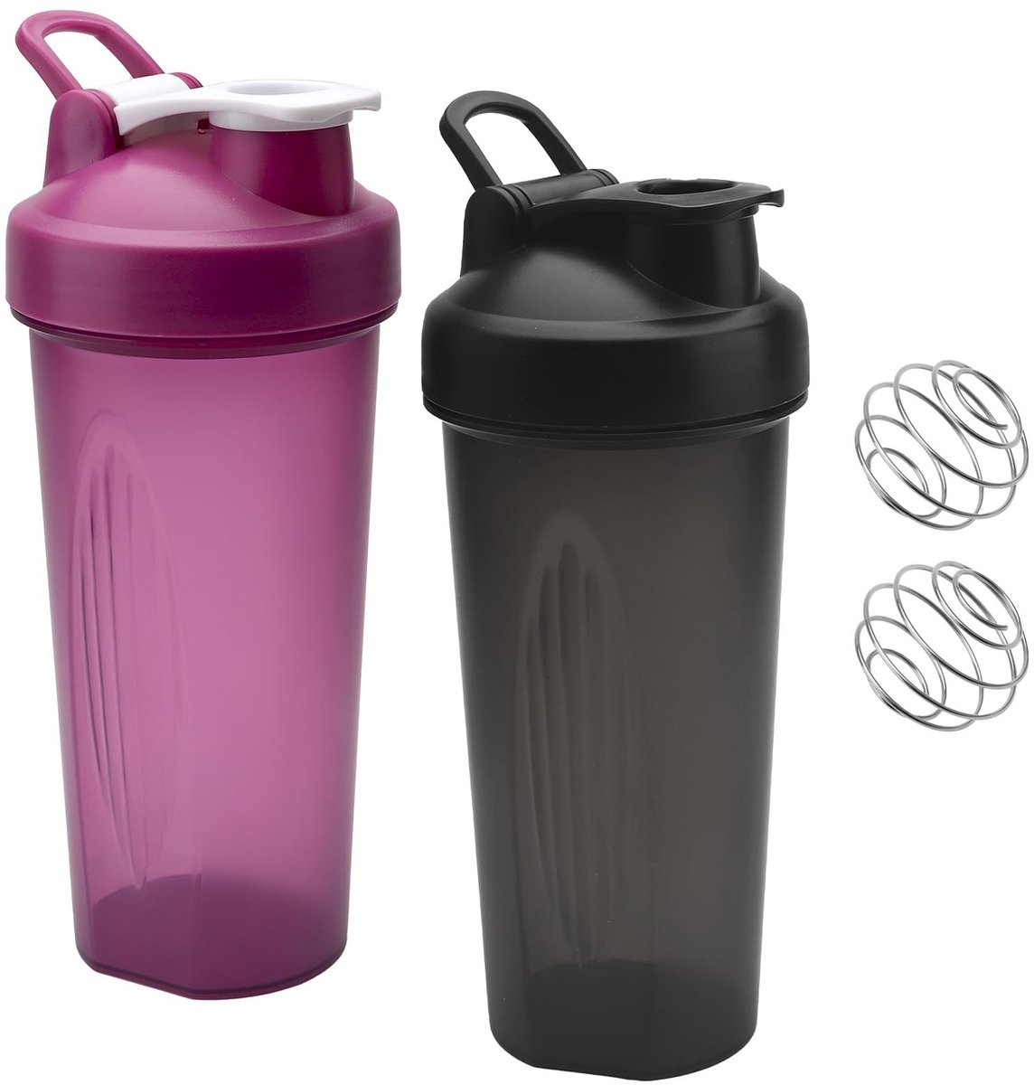Elzusha - Set van 2 Levensmiddel Veilige Protein Shakers 600ml
