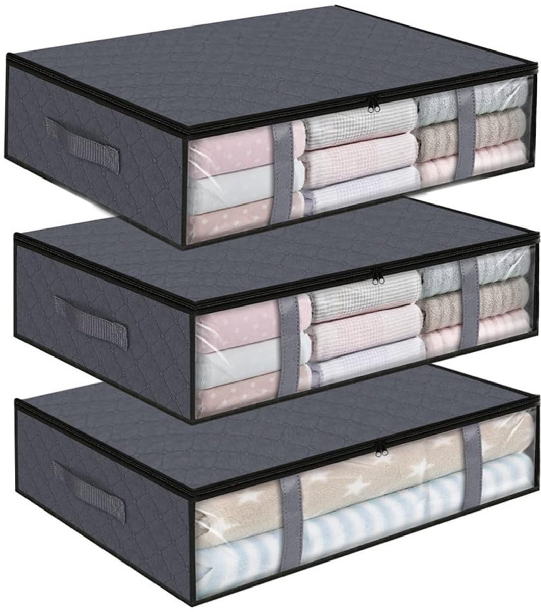 Elzusha - Onderbed Opbergzakken met 40 Liter Capaciteit (Set van 6)