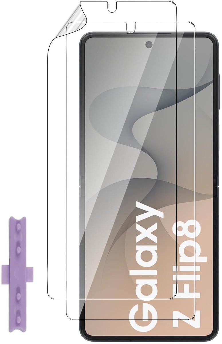Elzusha - Displaybeschermfolie voor Samsung Galaxy Z Flip8/Flip7 - Krasbestendig en helder