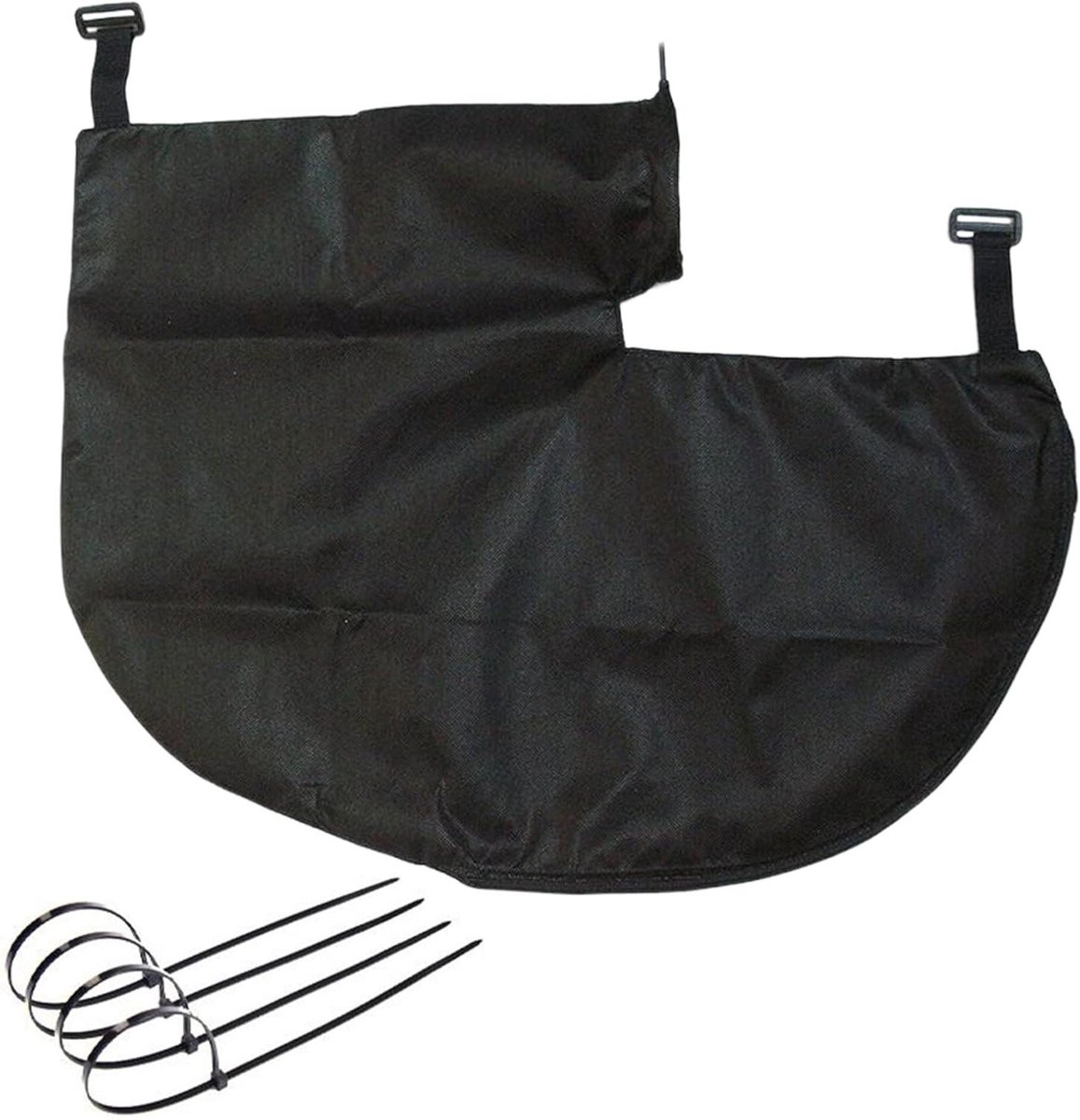 Opvangzak Bladblazer - Vliesstof Gereedschap - Gazononderhoud Tuin - Snelle Ritssluiting Leeg - 70 cm Breed - Zwart