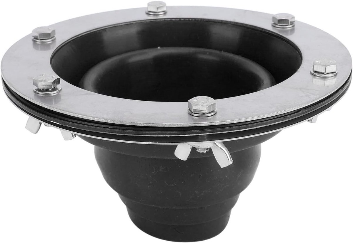 Chimney Flashing Kit voor Tentkachels, Hittebestendige Siliconen Pijp voor Campingtenten, Bescherming met RVS Ringen van 4.5-10cm voor Huizen en Garages