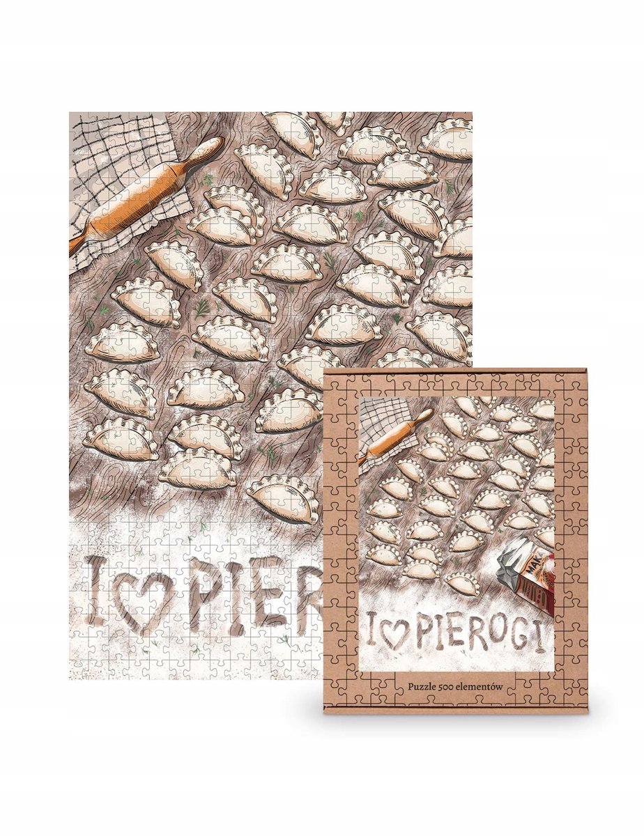 I Love Pierogi Puzzel 500 Stuk - Leuke Familiebijeenkomst