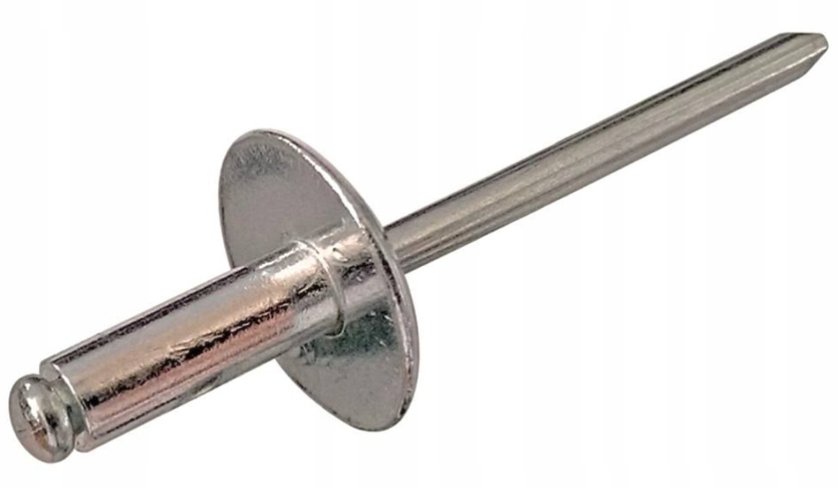 250x RVS Blindklinknagels 4,8x16mm, Versterkte Kop, Zilverkleurig