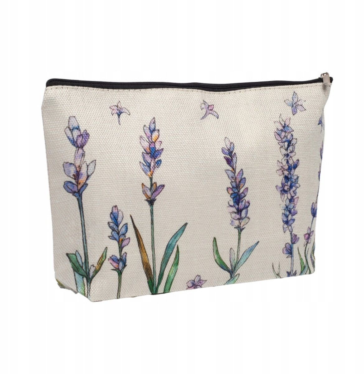 Merkloze Kosmetiek Tas met Vlasbloemenprint - 26x17cm