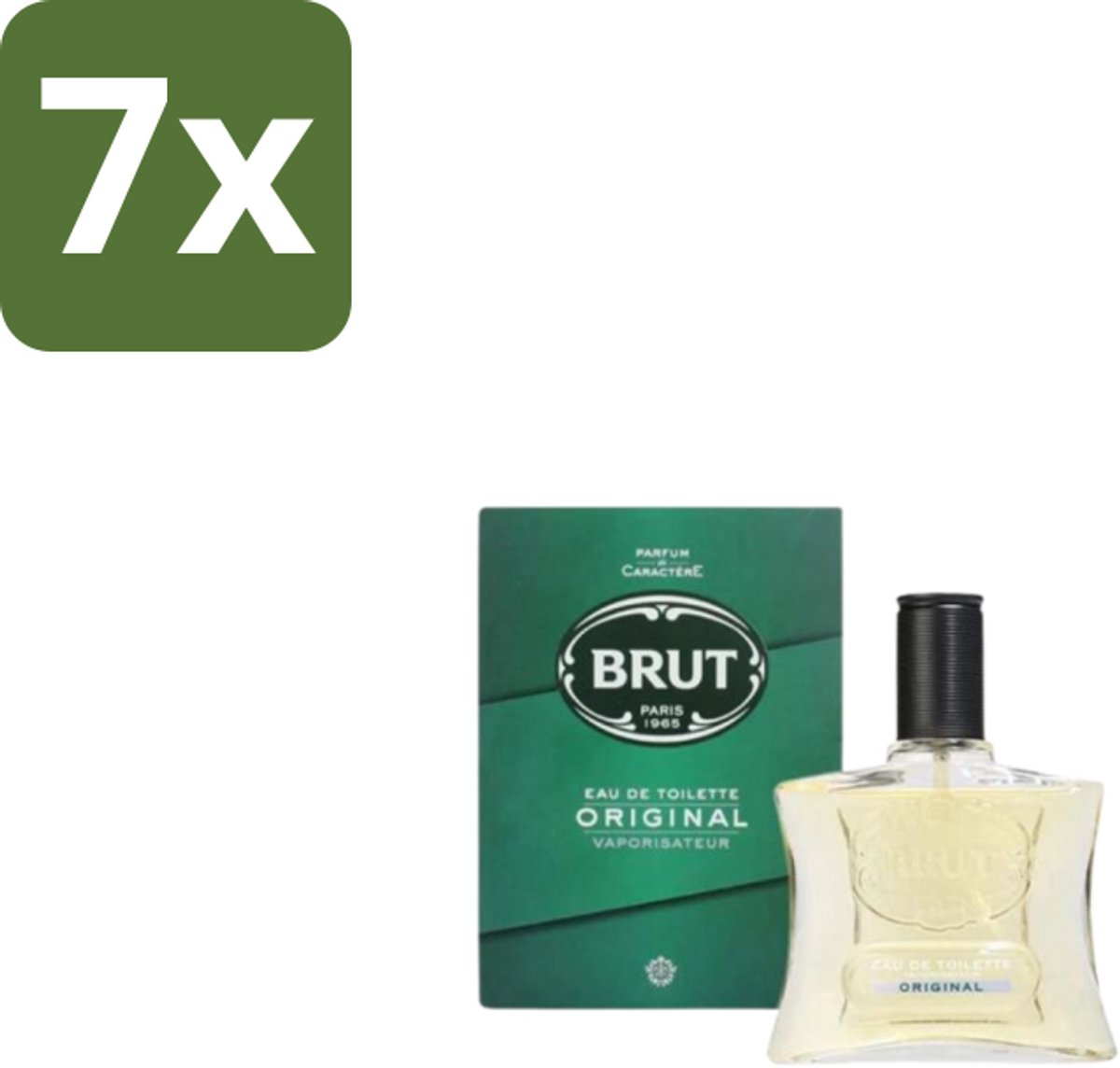 7 x Brut Original Eau de Toilette Spray 100 ml - Brut Original Eau De Toilette - Kruidige Geur - Amber - Lavendel - Mannelijke Geur