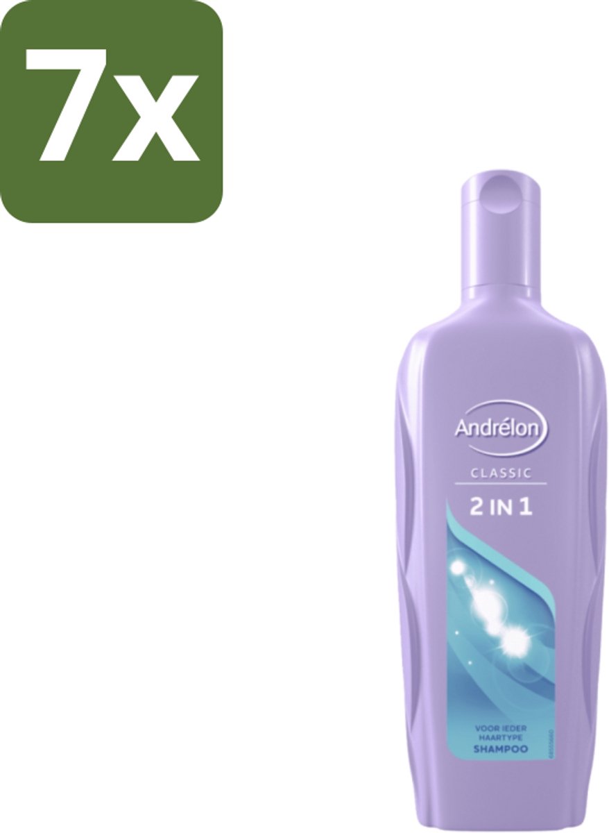7 x Andrélon – Shampoo – 2-in-1 – 450 ml - Shampoo 2-in-1 - Haarverzorging - Haartype - Verzorging - Reinigen