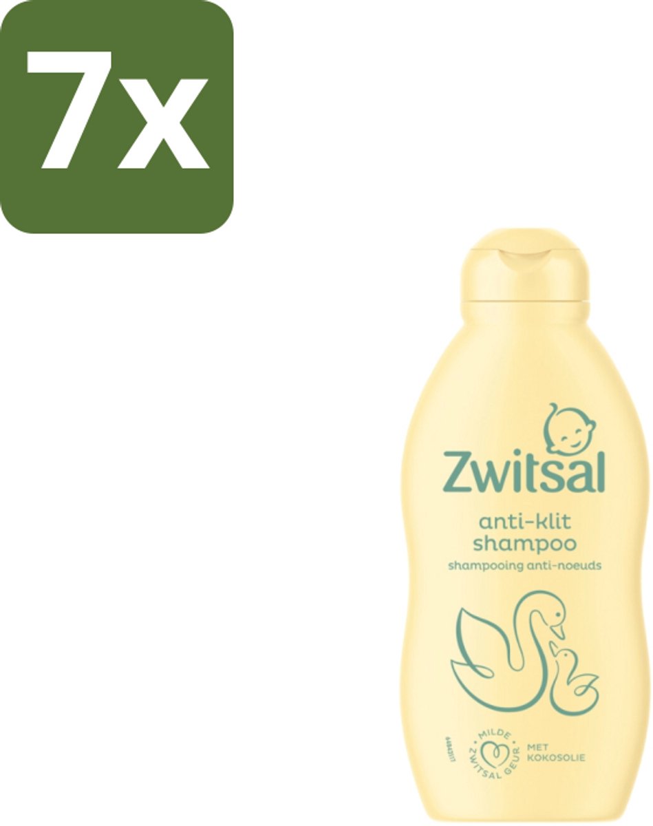 7 x Zwitsal Shampoo Anti-Klit 200 ml - Anti-klit Shampoo - Baby Haar Verzorging - Zwitsal Shampoo - Babyhuid Verzorging - Zwitsal Anti-klit