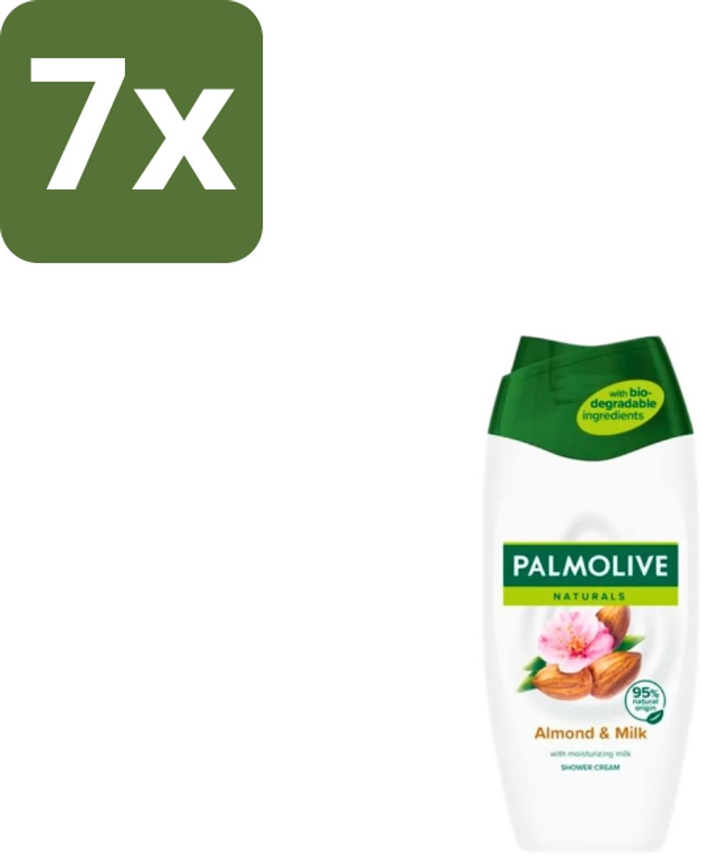 Palmolive – Douchecrème – Naturals Almond & Milk – 500 ml - Bulkverpakking - 7 stuks