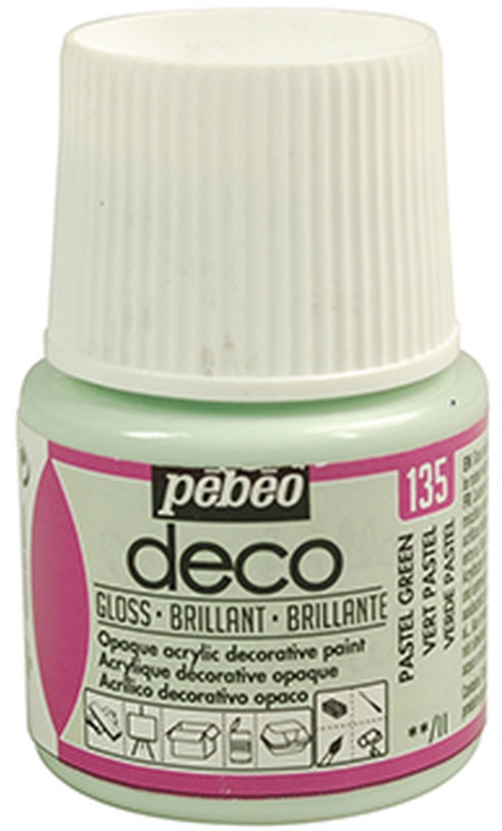 Verf pastelgroen - acryl glanzend - 45 ml - Pébéo