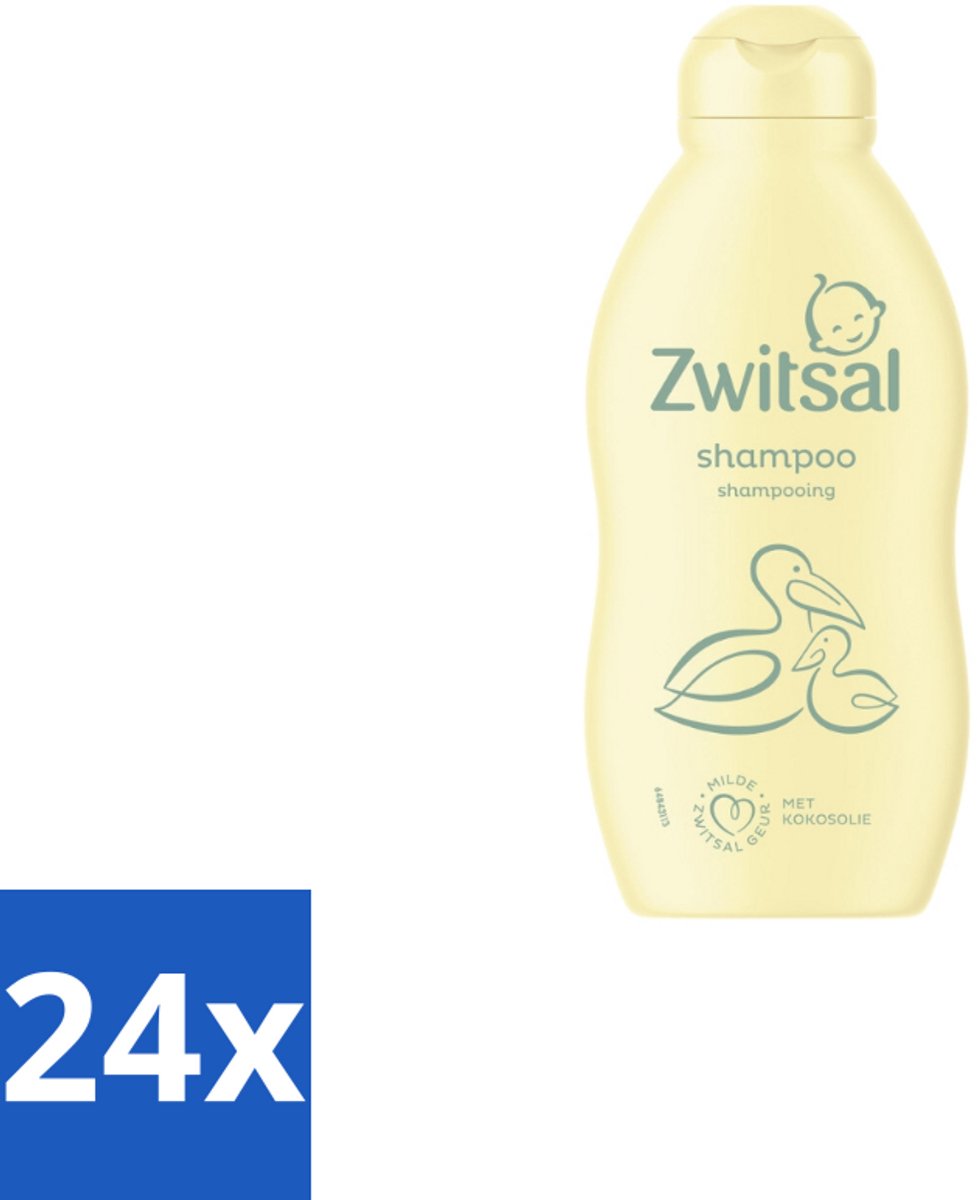 24 x Zwitsal Shampoo 200 ml - Baby Shampoo - Zwitsal Baby Shampoo - Baby Haar Reinigen - Babyhuid Beschermen - Anti-prik Shampoo