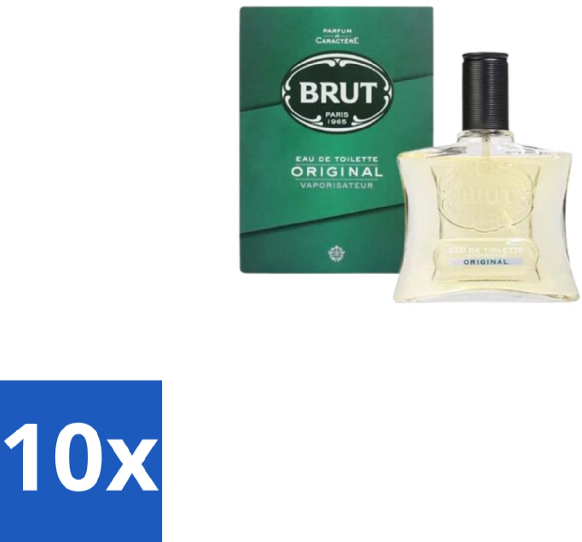 10 x Brut Original Eau de Toilette Spray 100 ml - Brut Original Eau De Toilette - Kruidige Geur - Amber - Lavendel - Mannelijke Geur