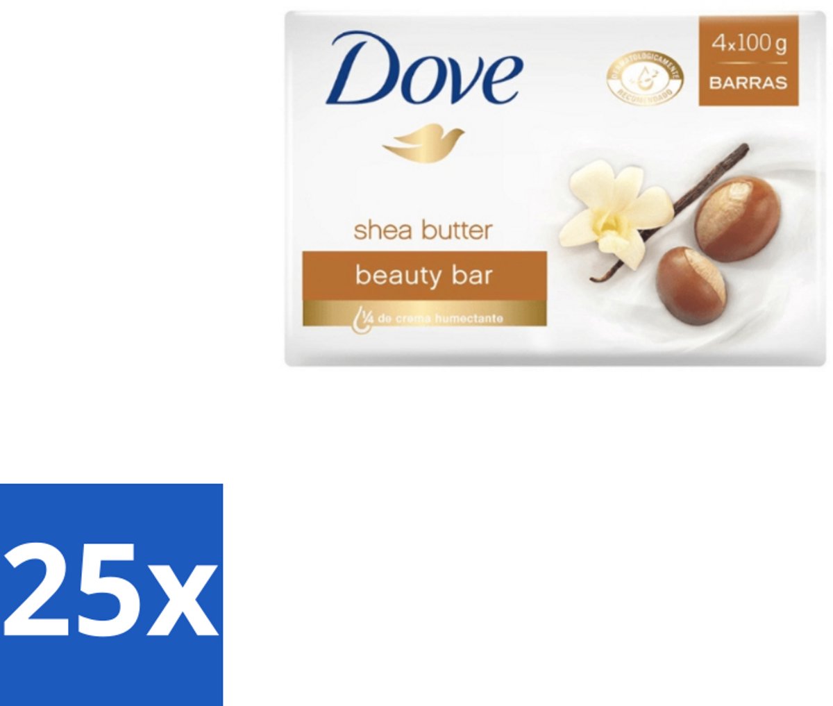 Dove – Zeep – Sheabutter – 4 x 90 g - Bulkverpakking - 25 stuks