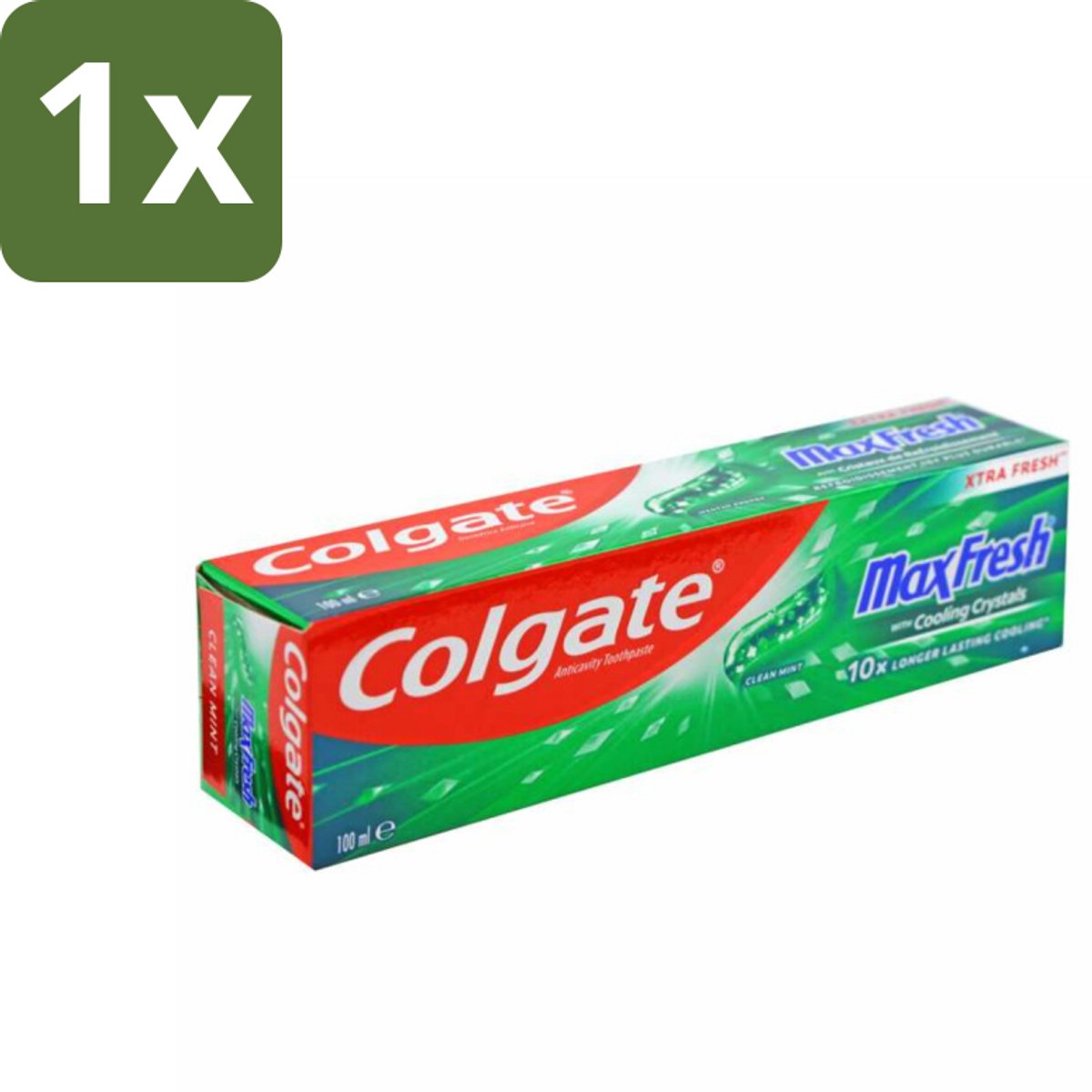 1 x Colgate Tandpasta Maxfresh Cleanmint 100 ml - Tandpasta - Tanden Reinigen - Tanden Witter Maken - Tandbederf Bestrijden - Tandsteen Verwijderen