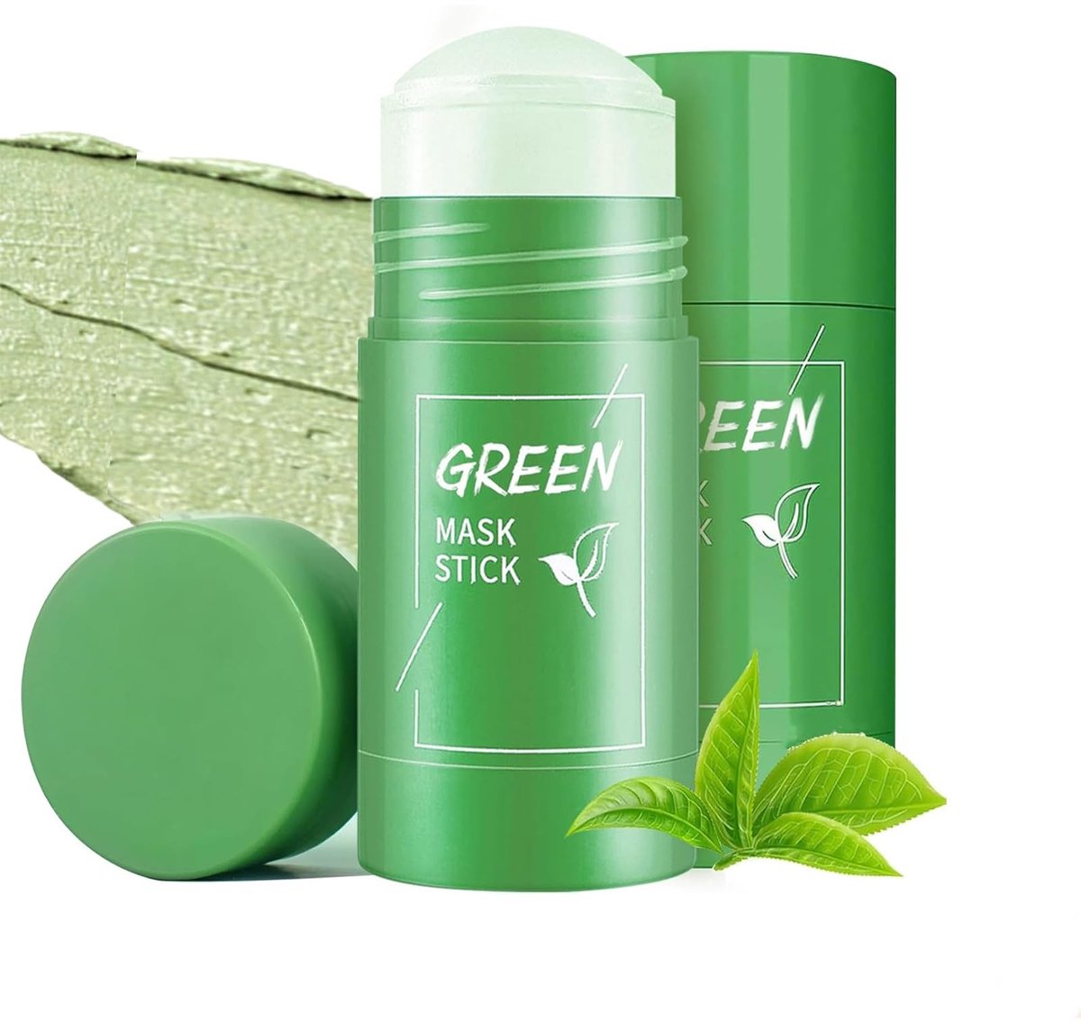 Solidchoice- Groene Thee Masker Dieptereiniging - Poriënverfijning - Vochtbalans - Verwijdert Mee-eters - Voor Alle Huidtypes - 2 Stuks