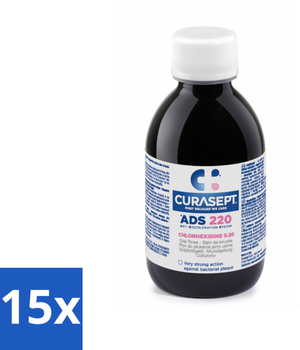 Curasept Mondspoeling 0,20% CHX 200 ml - Bulkverpakking - 15 stuks