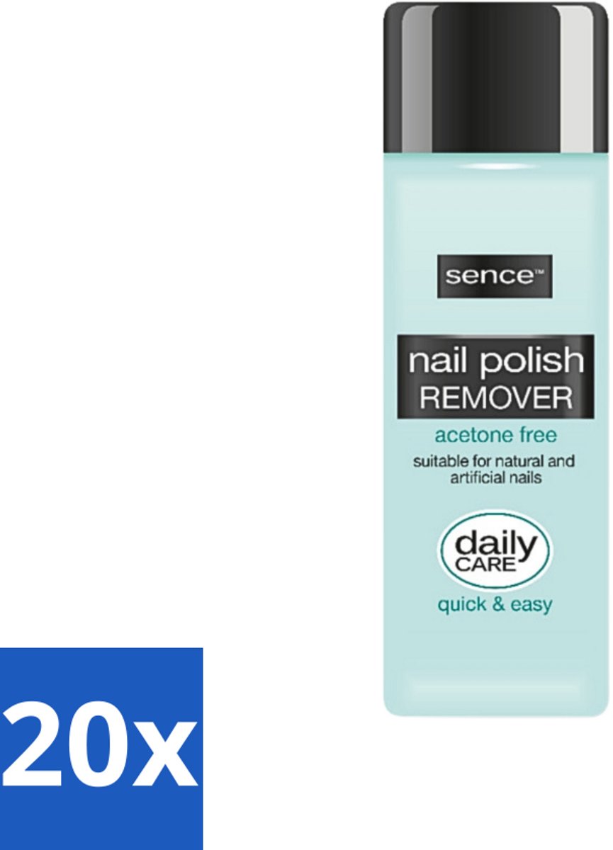 Sence - Acetonvrij - Nagellakremover - Pompflacon - 175 ml - Bulkverpakking - 20 stuks