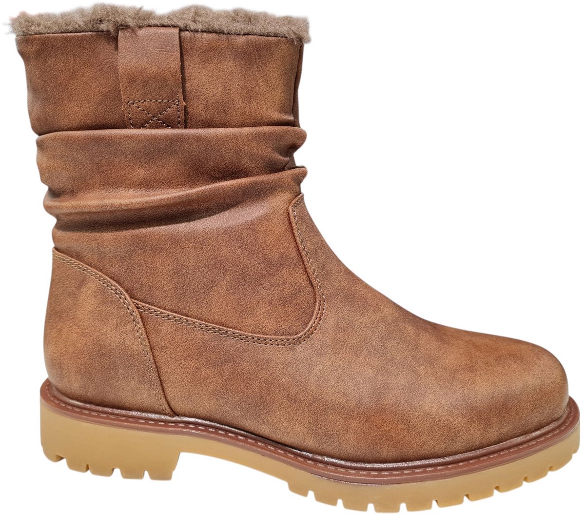 Bridge 25238365 Cognac Dames Laarzen - Cognac - 37