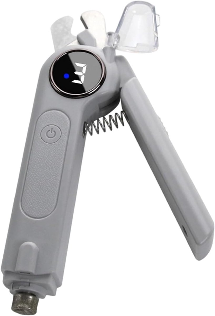 Professionele elektrische nagelknipper en -slijper voor honden, stille, oplaadbare nageltrimmer voor honden, voor luie pootjes, verzorging van huisdieren, elektrische tondeuse