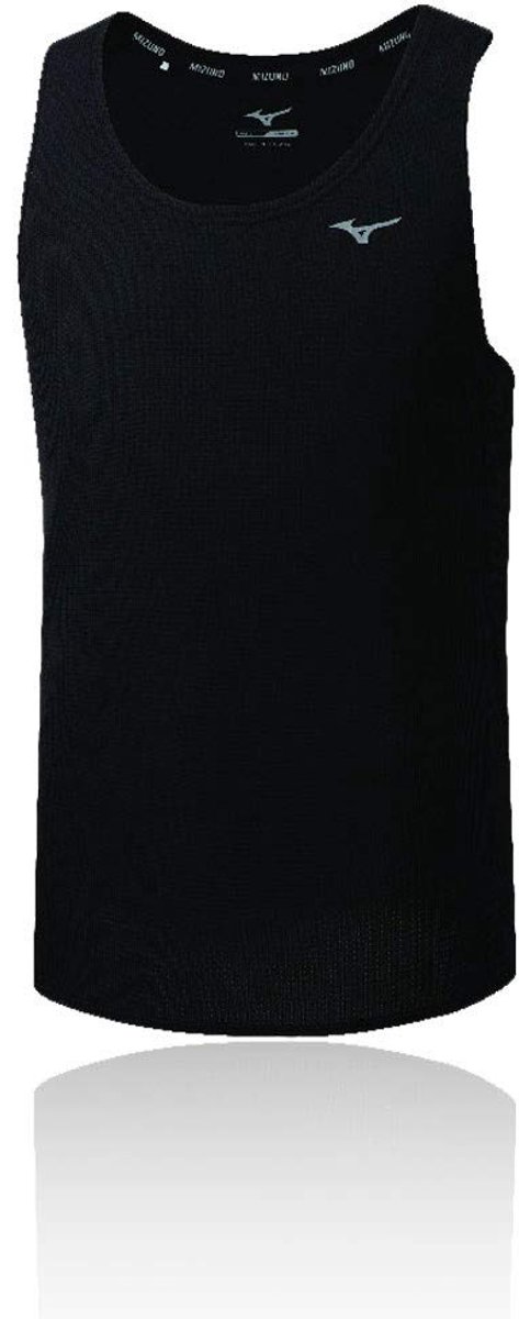 Mizuno Dryaeroflow - Tanktop Heren - Zwart - XL