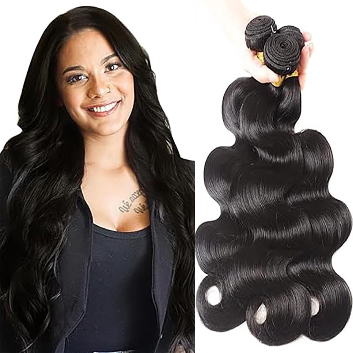 Solidchoice - 32 Inch Body Wave Haar Extensions 3 Bundels