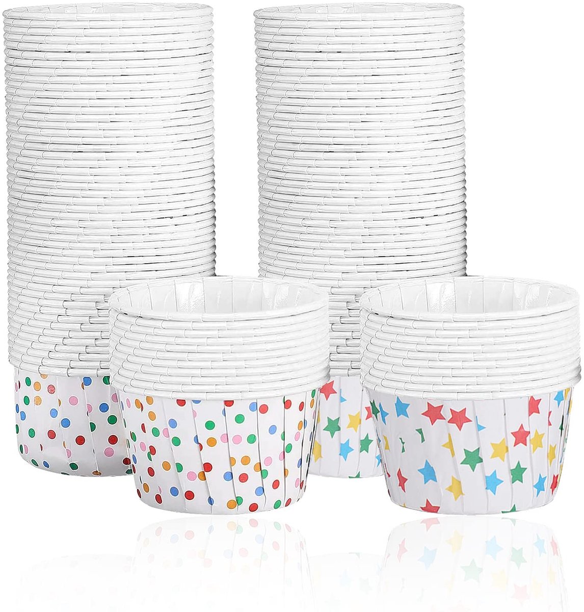 Elzusha - Set van 100 Muffin Mallen, Gemaakt van Papier
