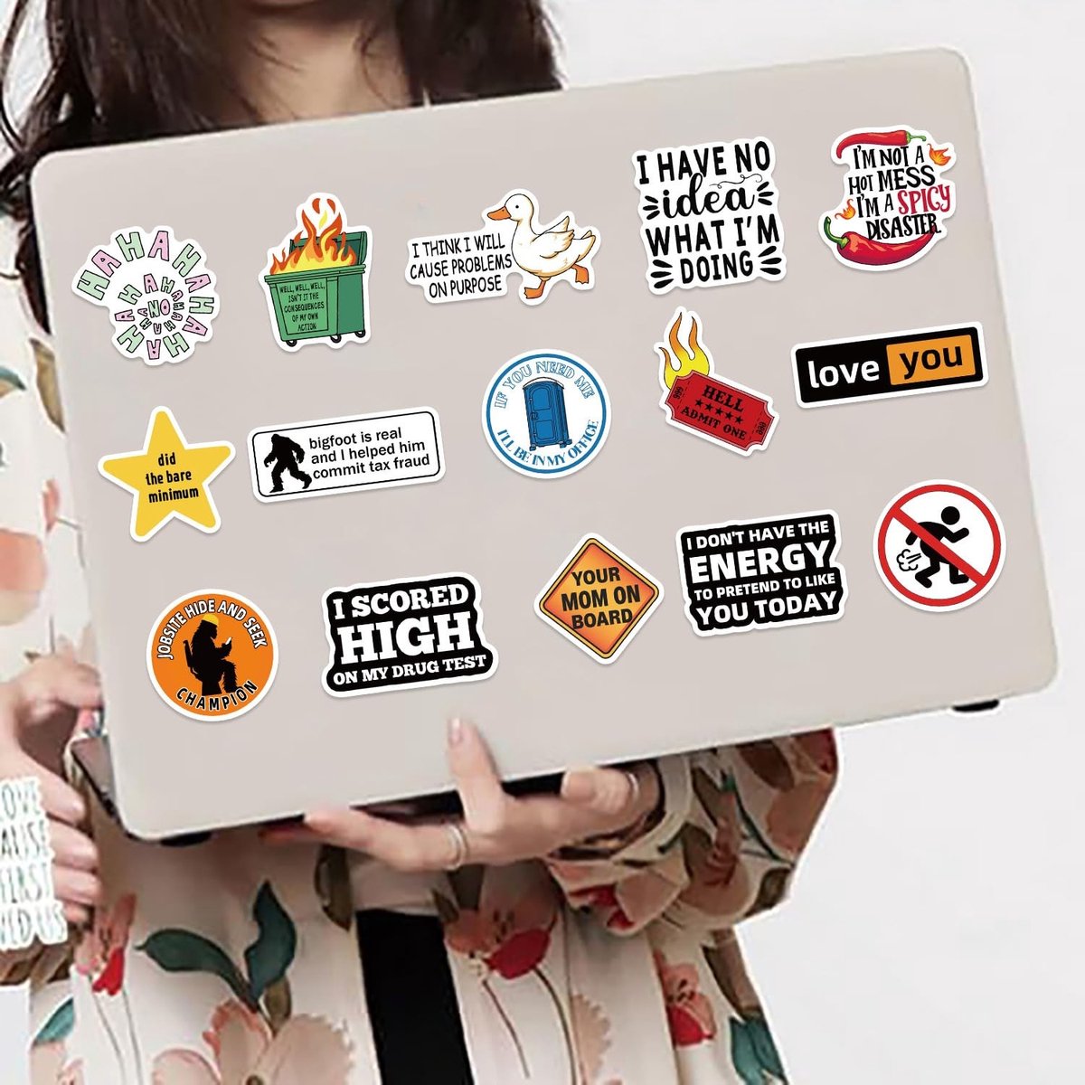 Elzusha - Set van 100 Meme Stickers voor Scrapbook en Skateboard