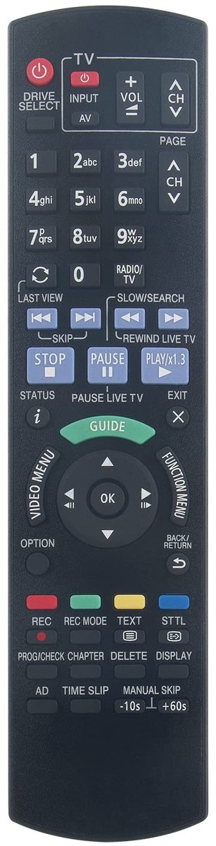Elzusha - Vervangende Afstandsbediening Compatibel met DVD Recorder