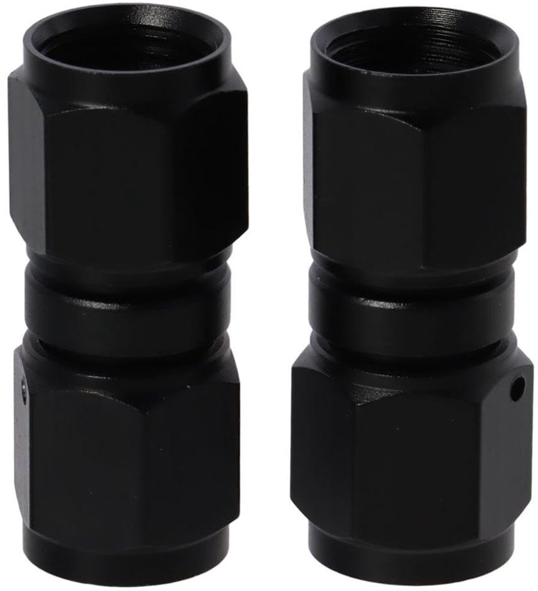 Elzusha - 2 Stuks Zwarte Aluminium Koppeling voor Slangen