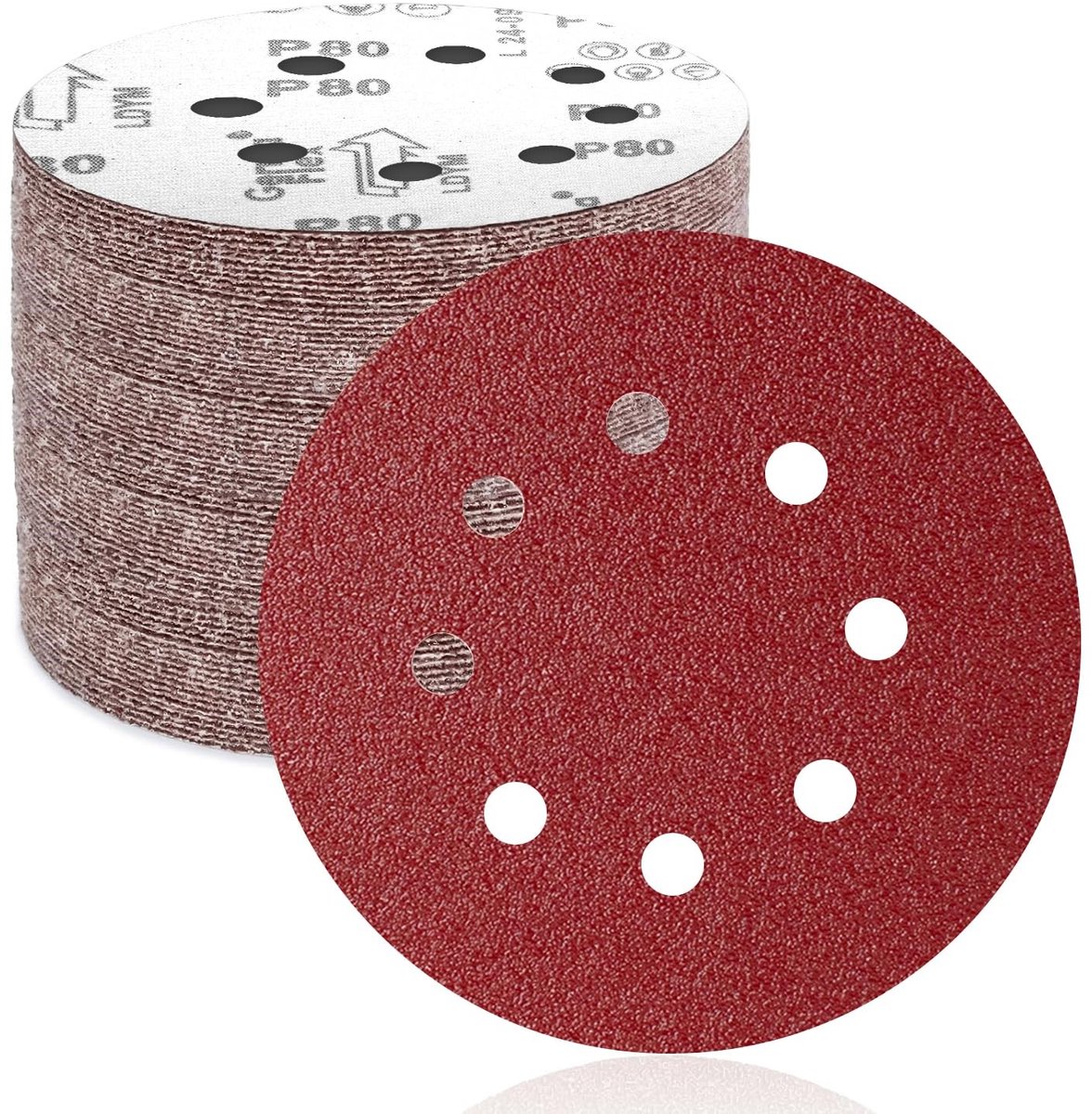 Elzusha - Schuurdiscs 50pcs 125mm - 8 Gaten voor Eccentrische Schuurmachine
