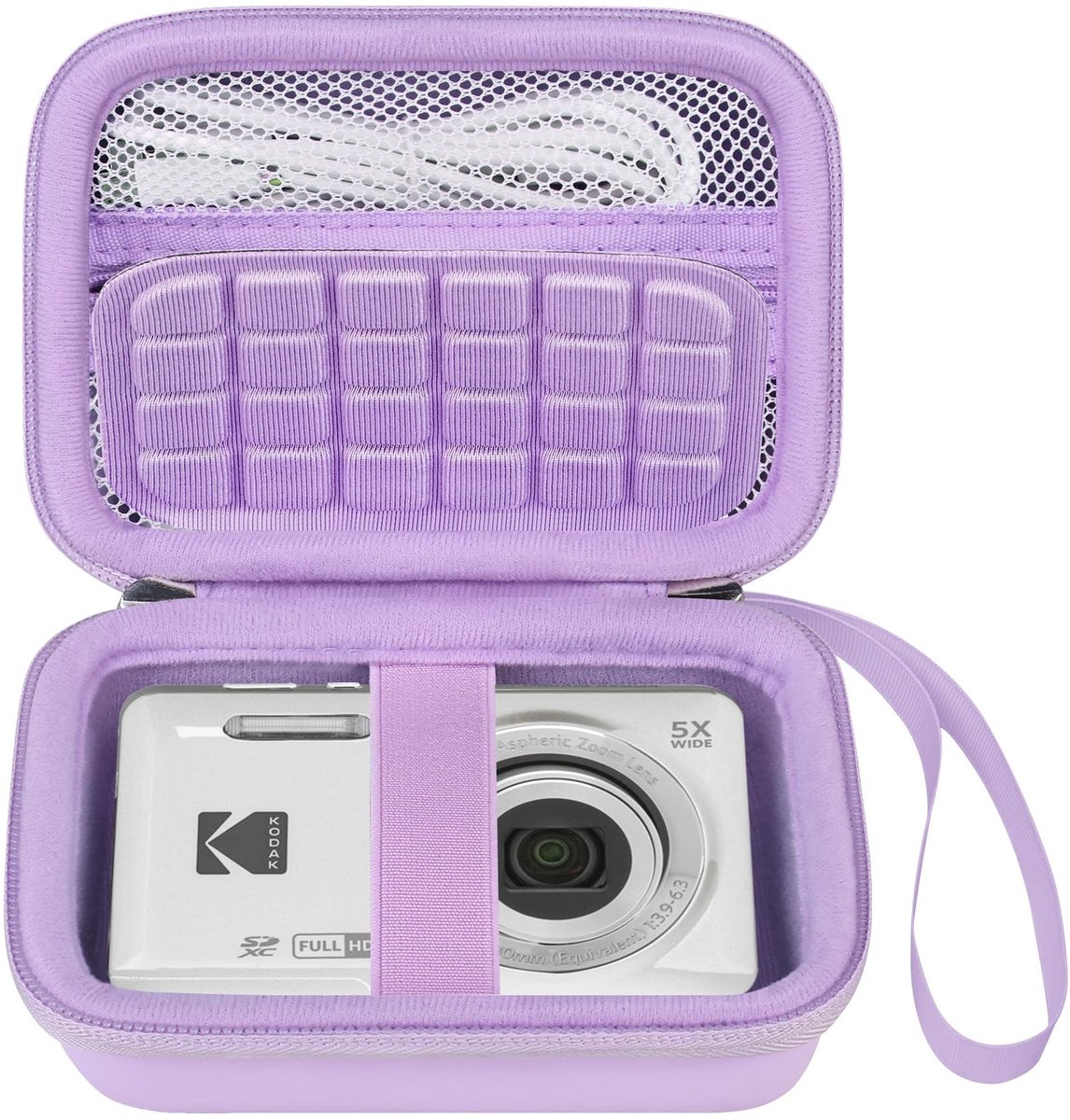 Elzusha - Draagtas voor Digitale Camera, Z-Purple