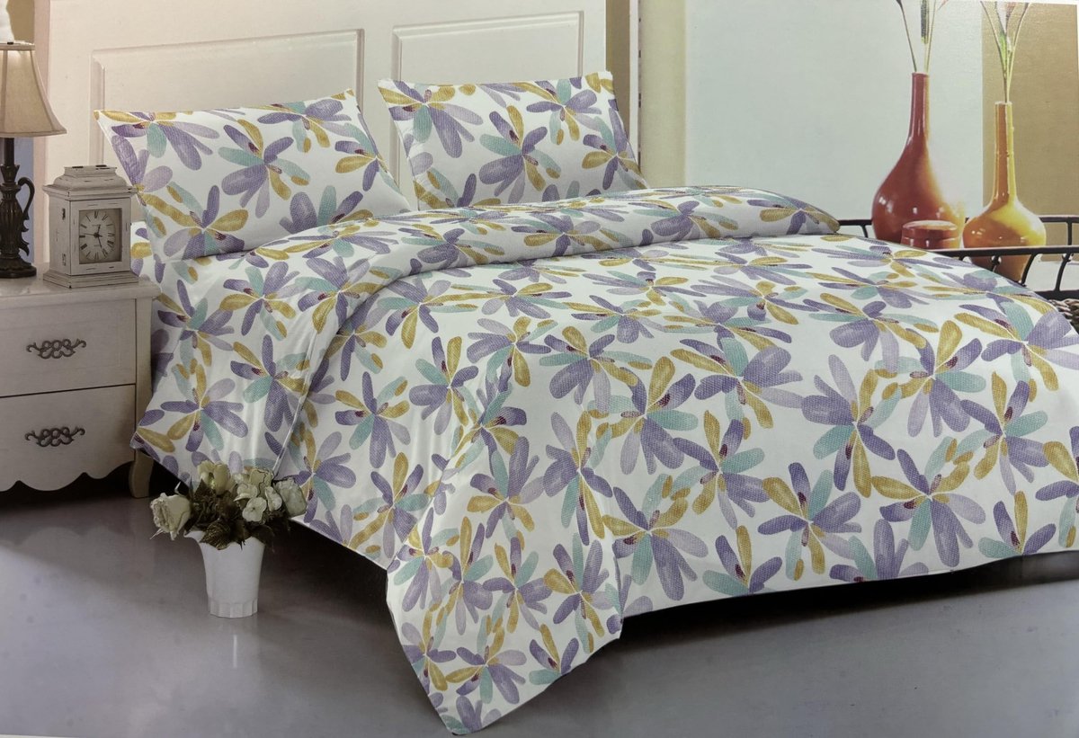 Elzusha - 4-delige Beddengoedset - Inclusief Hoeslaken, Kussenslopen en Dekbedovertrek