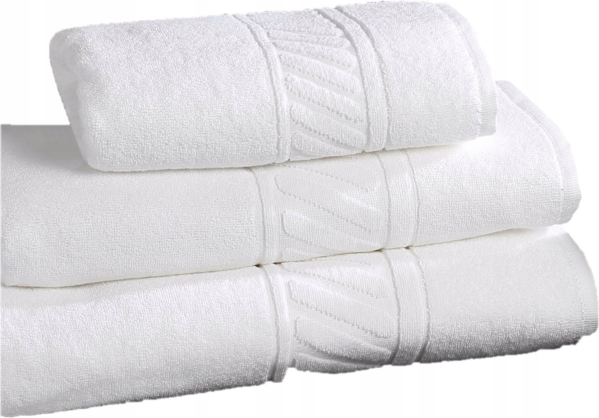 Luxe Hotelhanddoek Portugal 30x50cm Wit 500 g/m² - Zacht & Absorberend