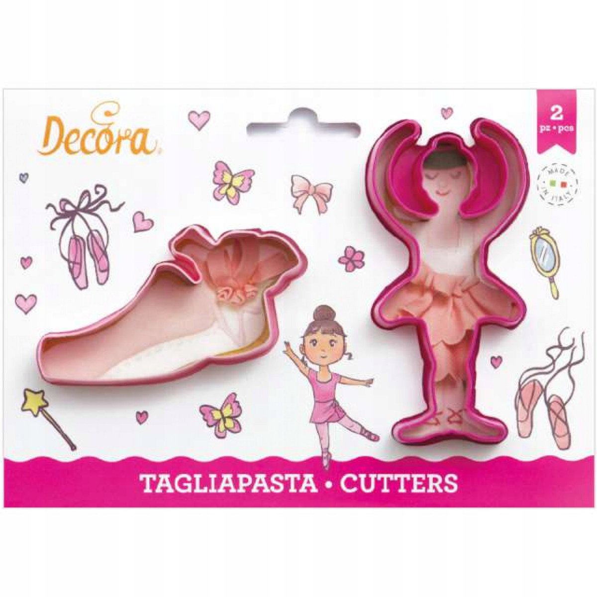 Decora Ballet Danseres Koekjesvormpjes - 2 stuks