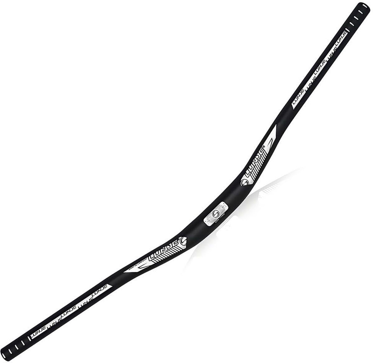 31,8 mm mountainbike stuur, aluminium legering fiets riser stuur, 720 mm/780 mm extra lange MTB fiets stuur (zwart - ShopVlot