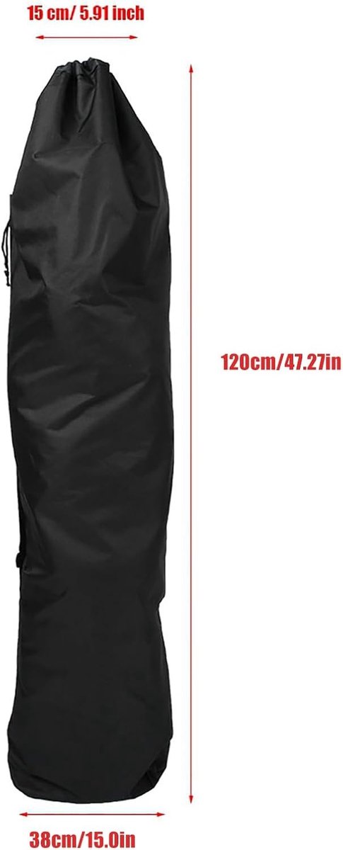 Waterdichte Longboard Tas Koffer Rugzak 120x38CM van 600D Oxford Doek voor Bescherming en Draaggemak in de Buitenlucht