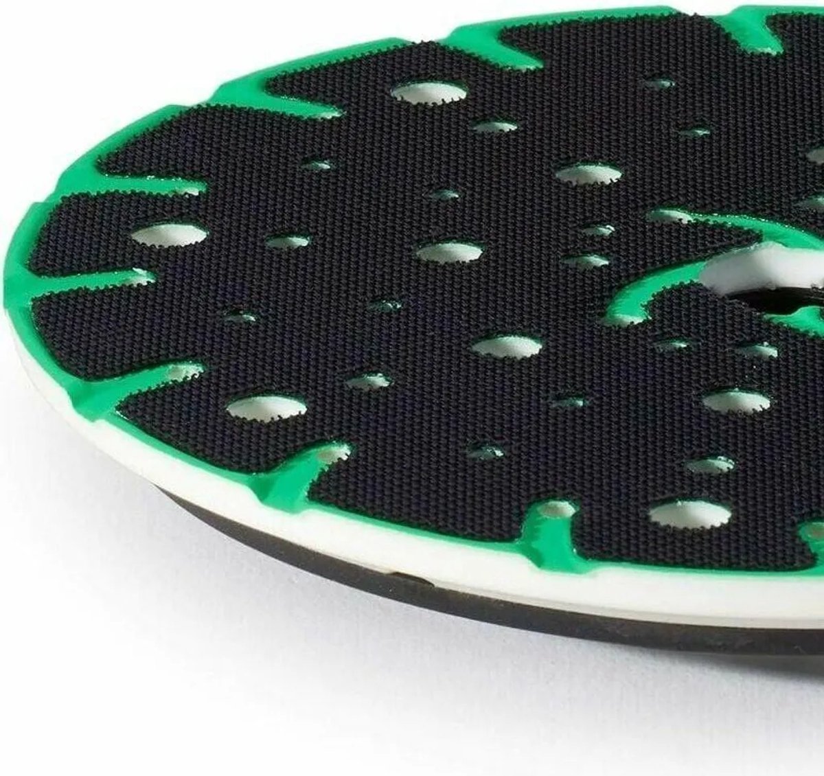 Geschikt voor stofafzuigfunctie, M8-interface, compatibel Geschikt voor 150 mm schuurmachines Geschikt voor onregelmatige spoorbreedte.