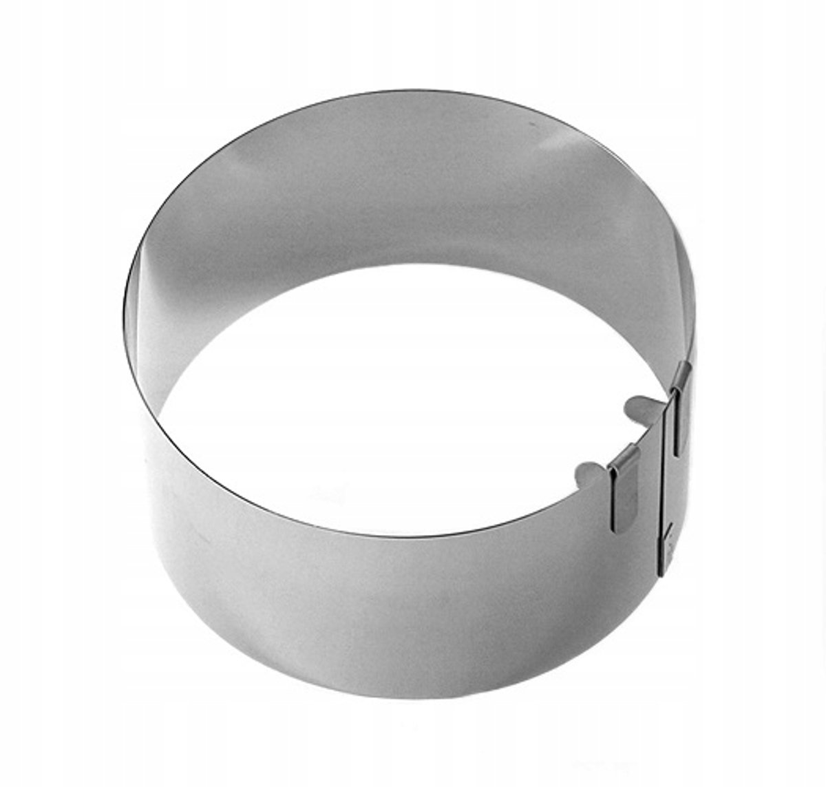 Verstelbare Taartring 12,5-18cm, Hoogte 8cm, Roestvrij Staal