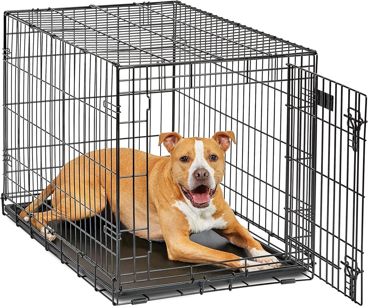 Hondenbench - Reismand - Veilig Vervoer - Verbeterde Beveiliging - 92 cm - Zwart