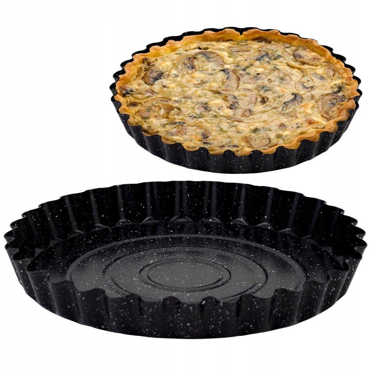 Granit Tartevorm 28cm - Anti-aanbaklaag